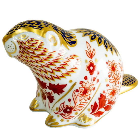 Royal Crown Derby Beaver Paperweight