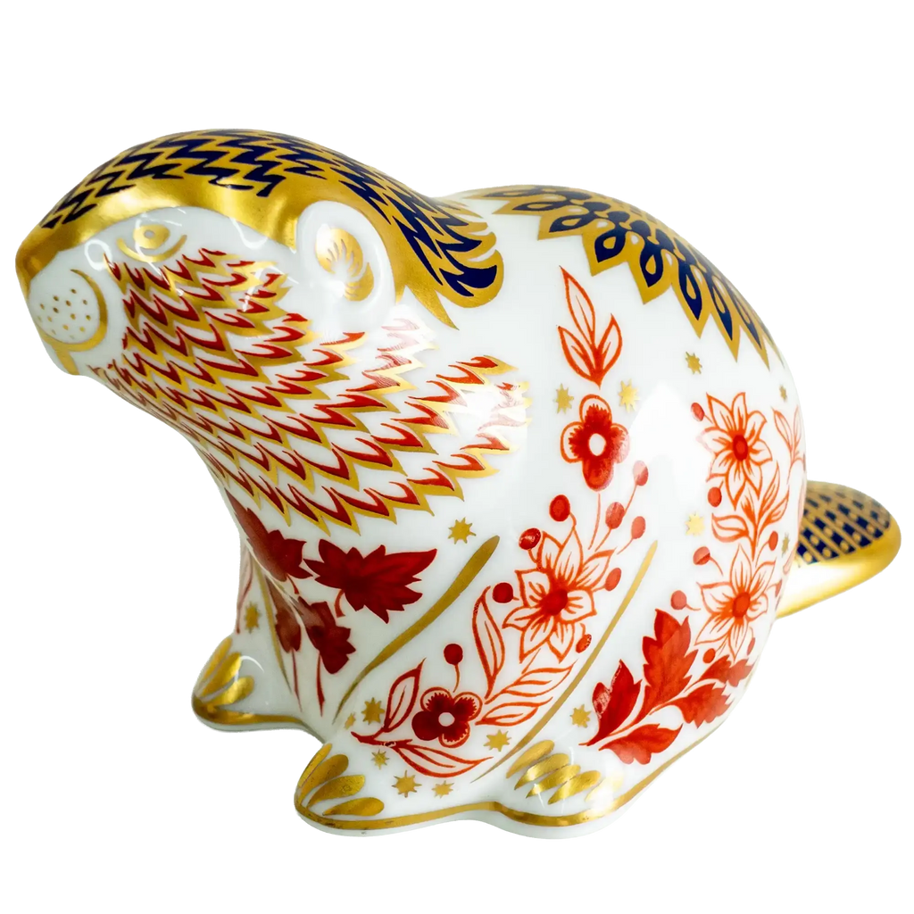 Royal Crown Derby Beaver Paperweight
