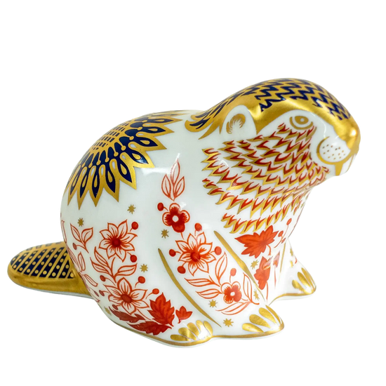 Royal Crown Derby Beaver Paperweight