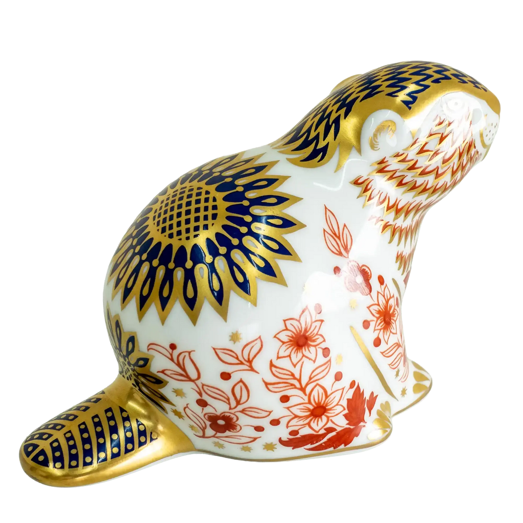Royal Crown Derby Beaver Paperweight