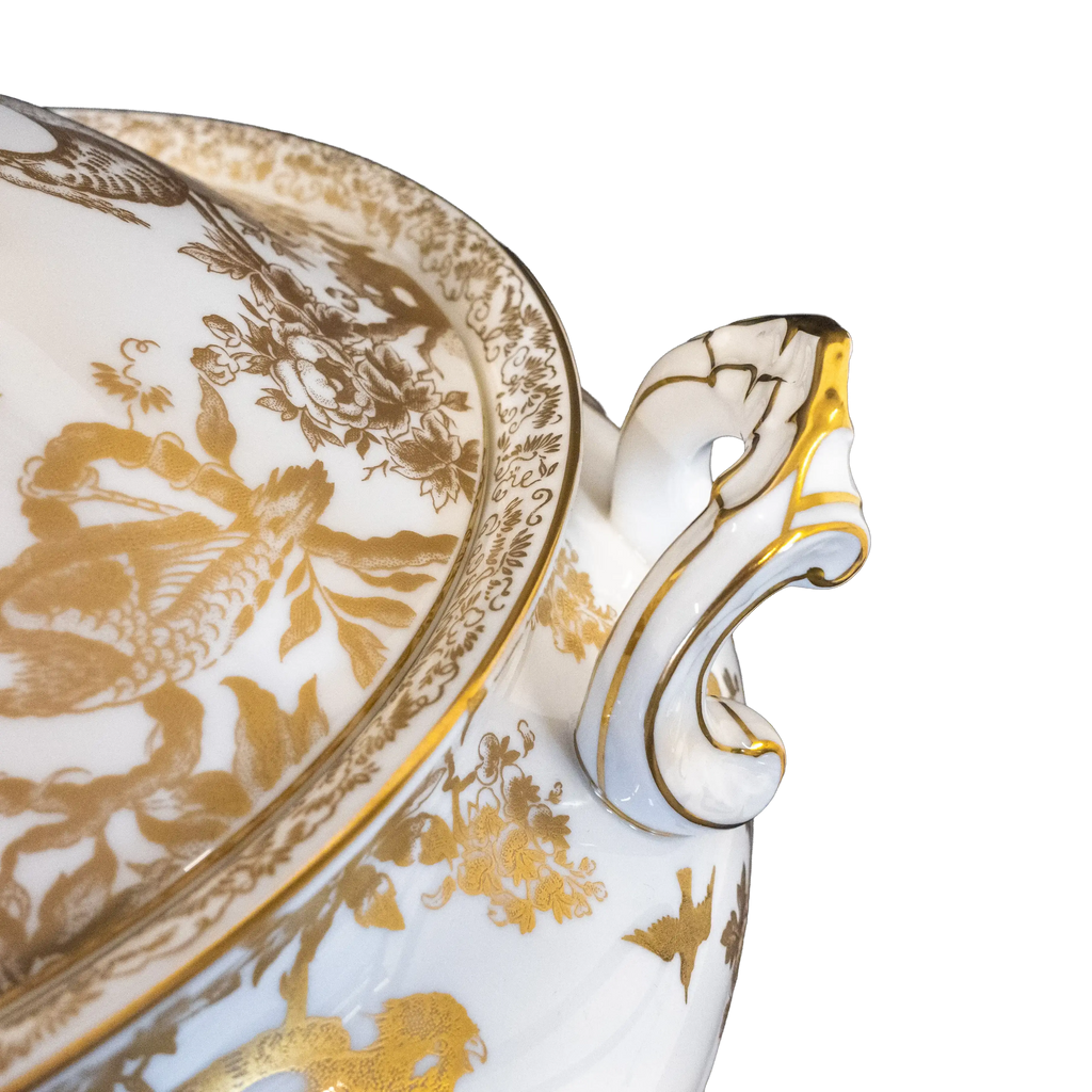 Royal Crown Derby Gold Aves Soup Tureen - Charterwells