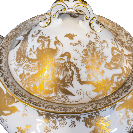 Royal Crown Derby Gold Aves Soup Tureen - Charterwells
