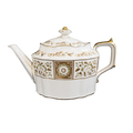 Royal Crown Derby Green Panel Teapot Large - Charterwells