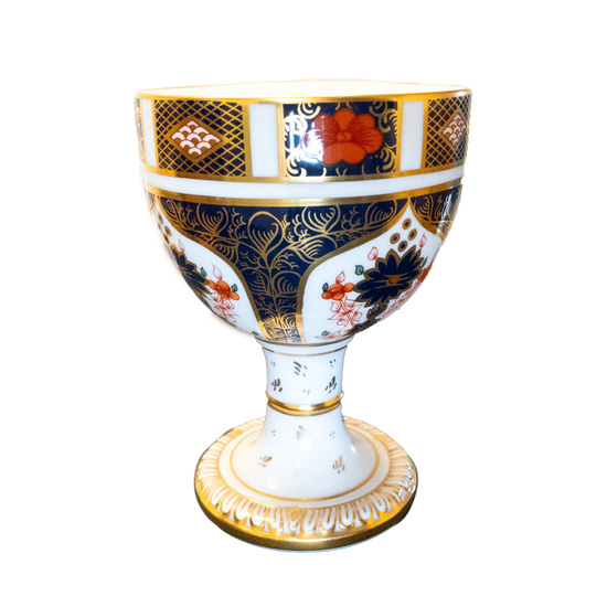 Royal Crown Derby Imari 1128 Porcelain Chalice Goblet Charterwells