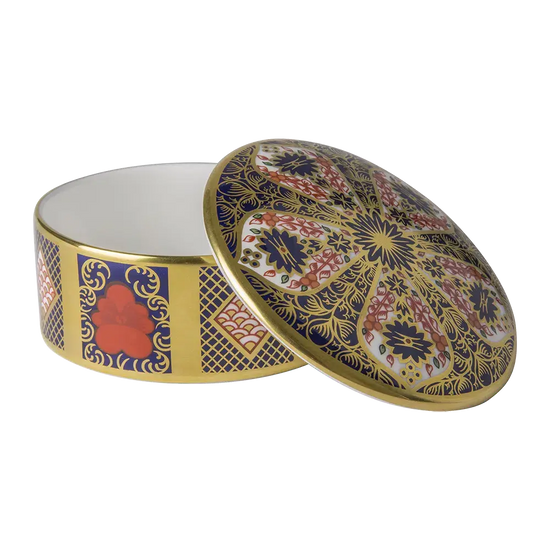 Royal Crown Derby Imari SGB Round Box Charterwells