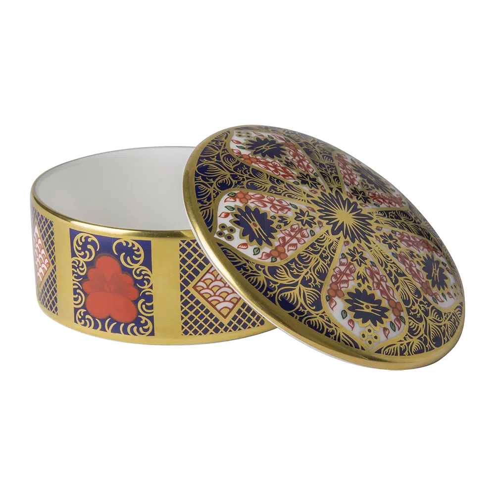 Royal Crown Derby SGB Imari Round Box