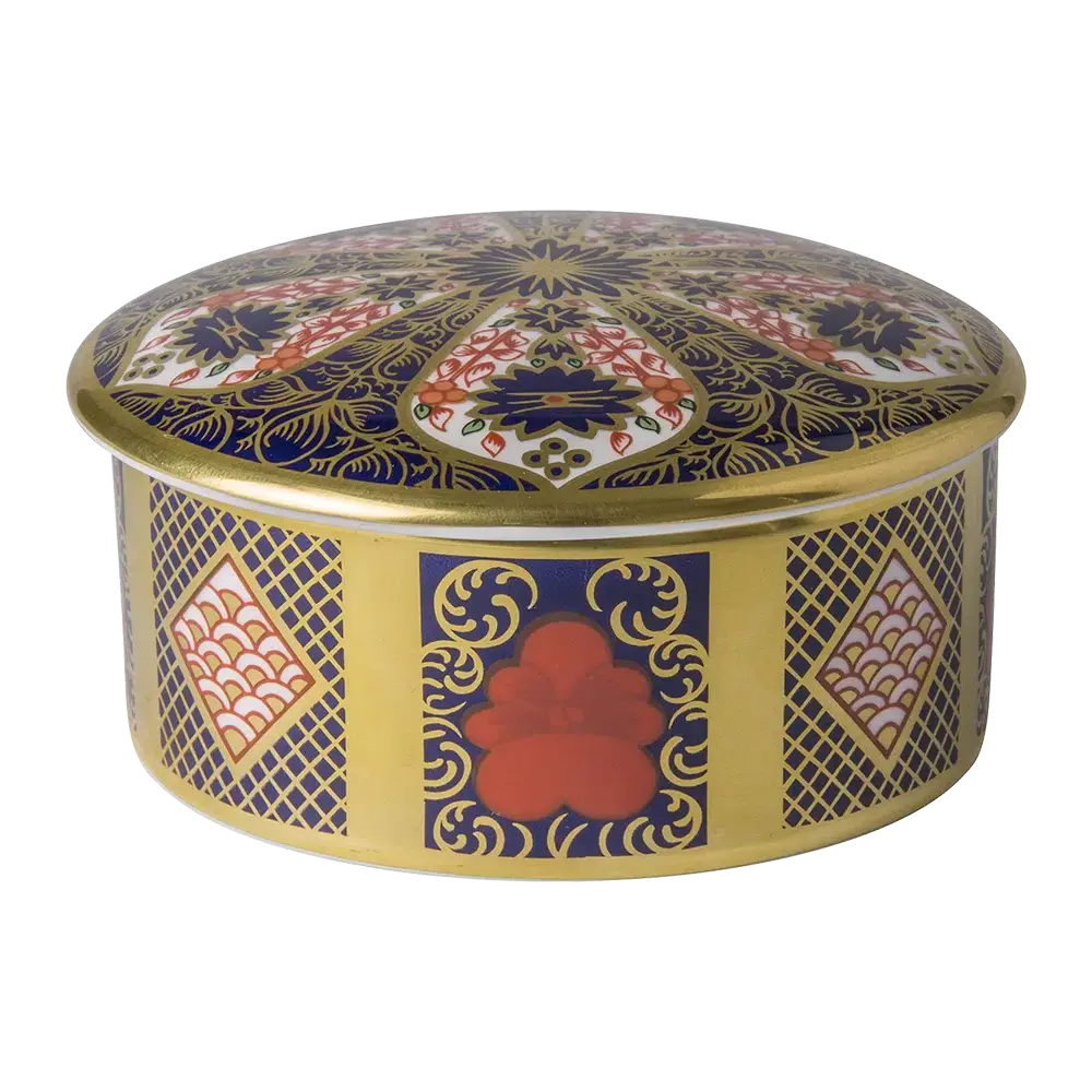 Royal Crown Derby Imari SGB Round Box Charterwells