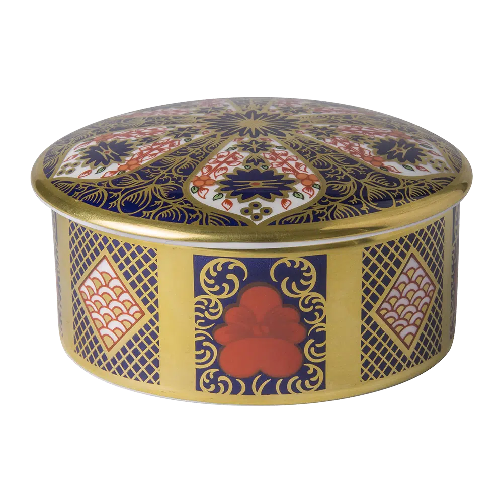 Royal Crown Derby SGB Imari Round Box