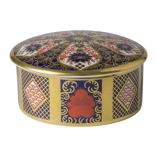 Royal Crown Derby SGB Imari Round Box