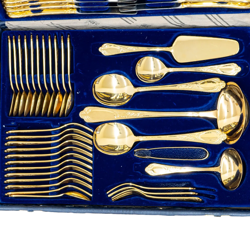 Solingen Bestecke 70pc Gold Plated Canteen Cutlery Set