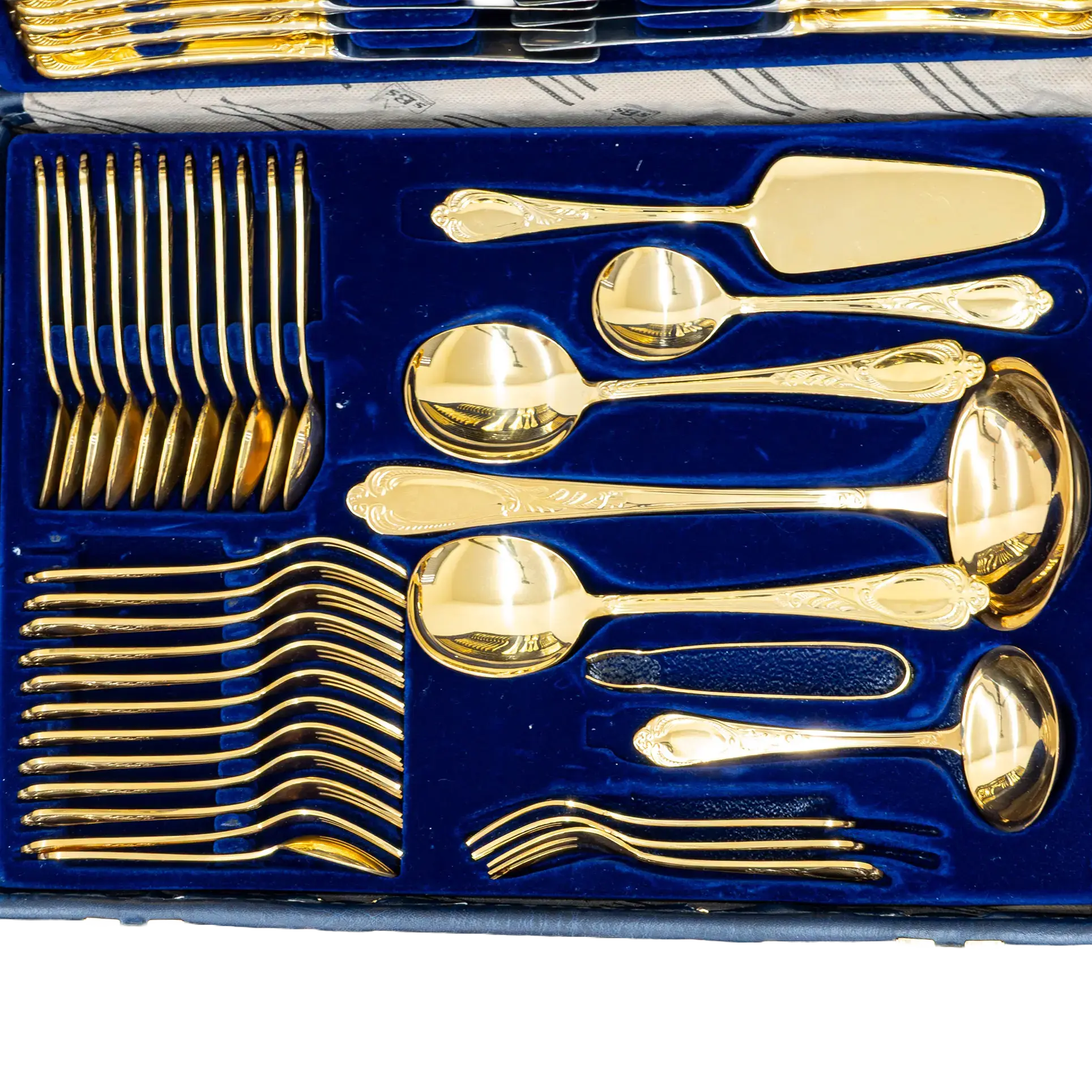 Solingen Bestecke 70pc Gold Plated Canteen Cutlery Set