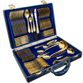 Solingen Bestecke 70pc Gold Plated Canteen Cutlery Set
