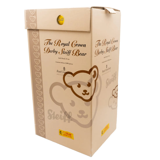 Royal Crown Derby Steiff Limited Edition Bear Mohair Collectible Charterwells