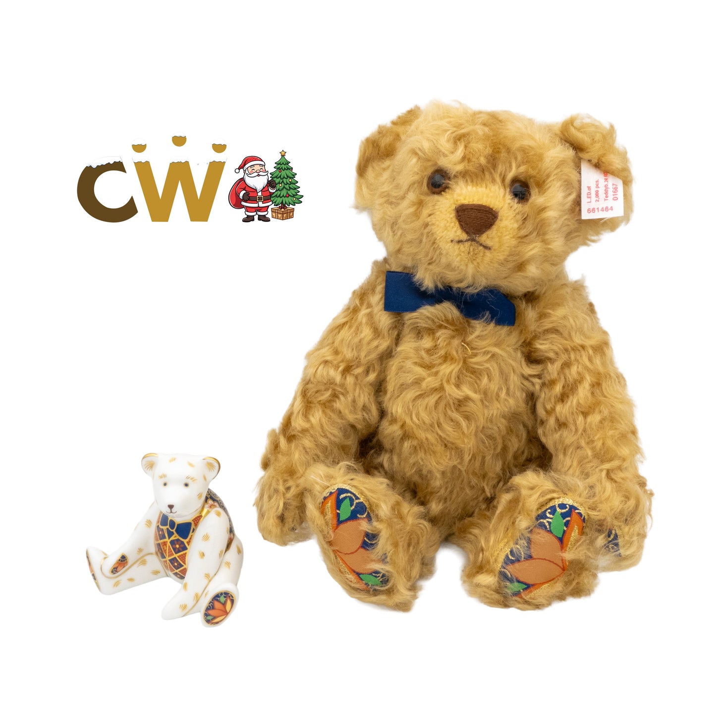 Royal Crown Derby Steiff Limited Edition Bear Mohair Collectible Charterwells