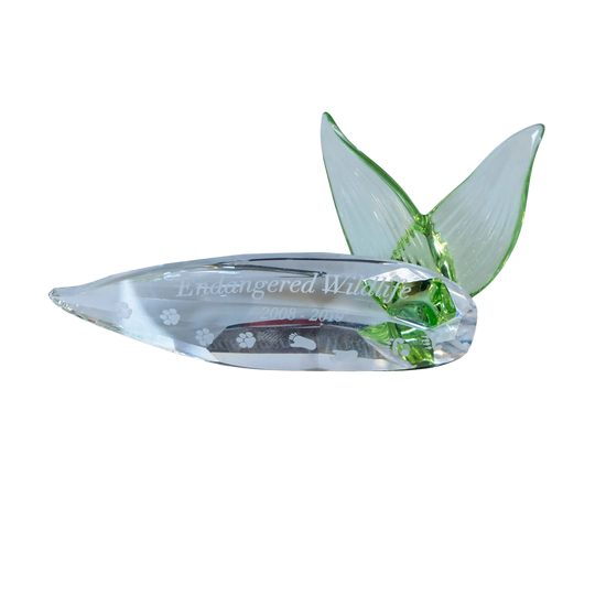 Swarovski Crystal Endangered Wildlife Leaf Plaque Charterwells