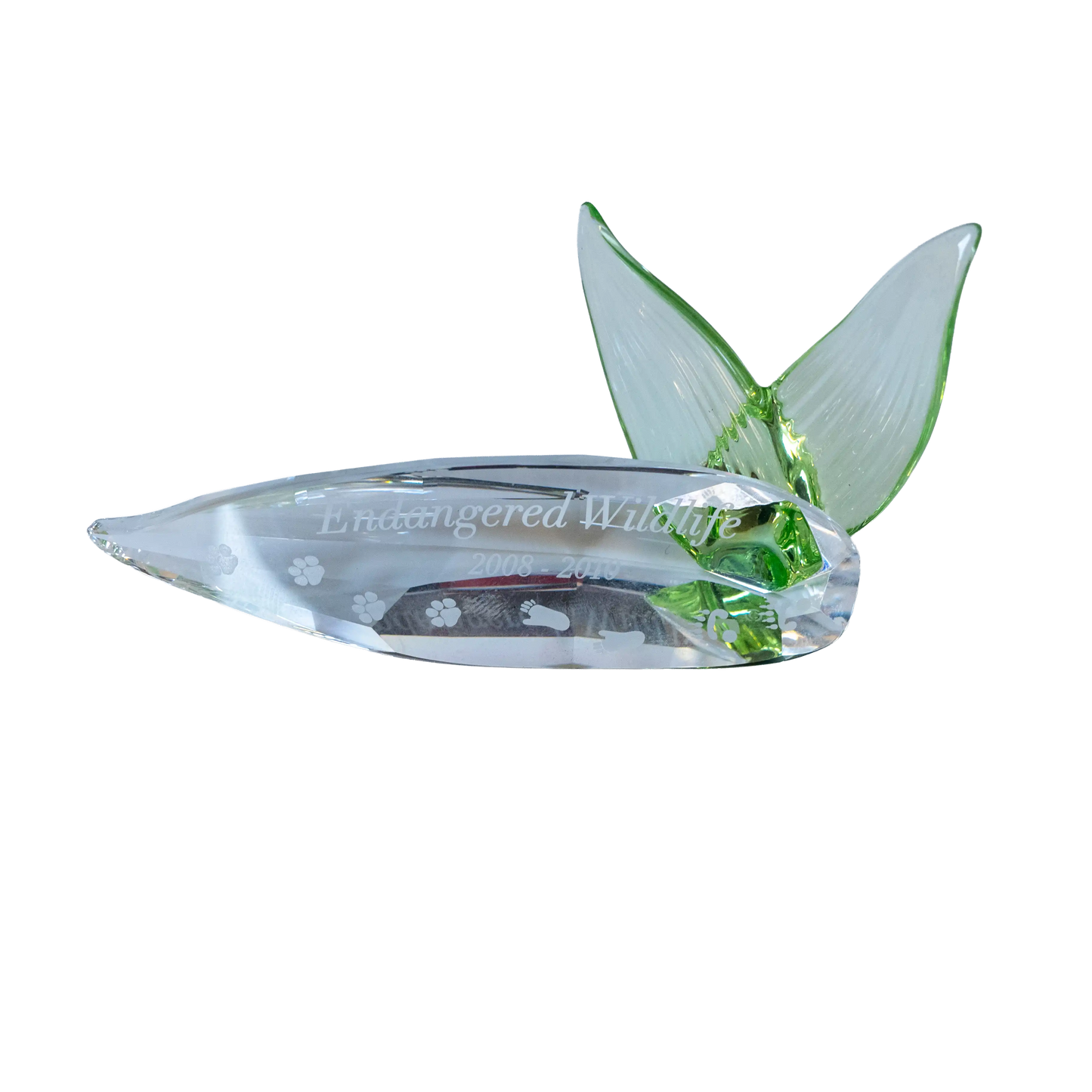 Swarovski Crystal Endangered Wildlife Leaf Plaque Charterwells