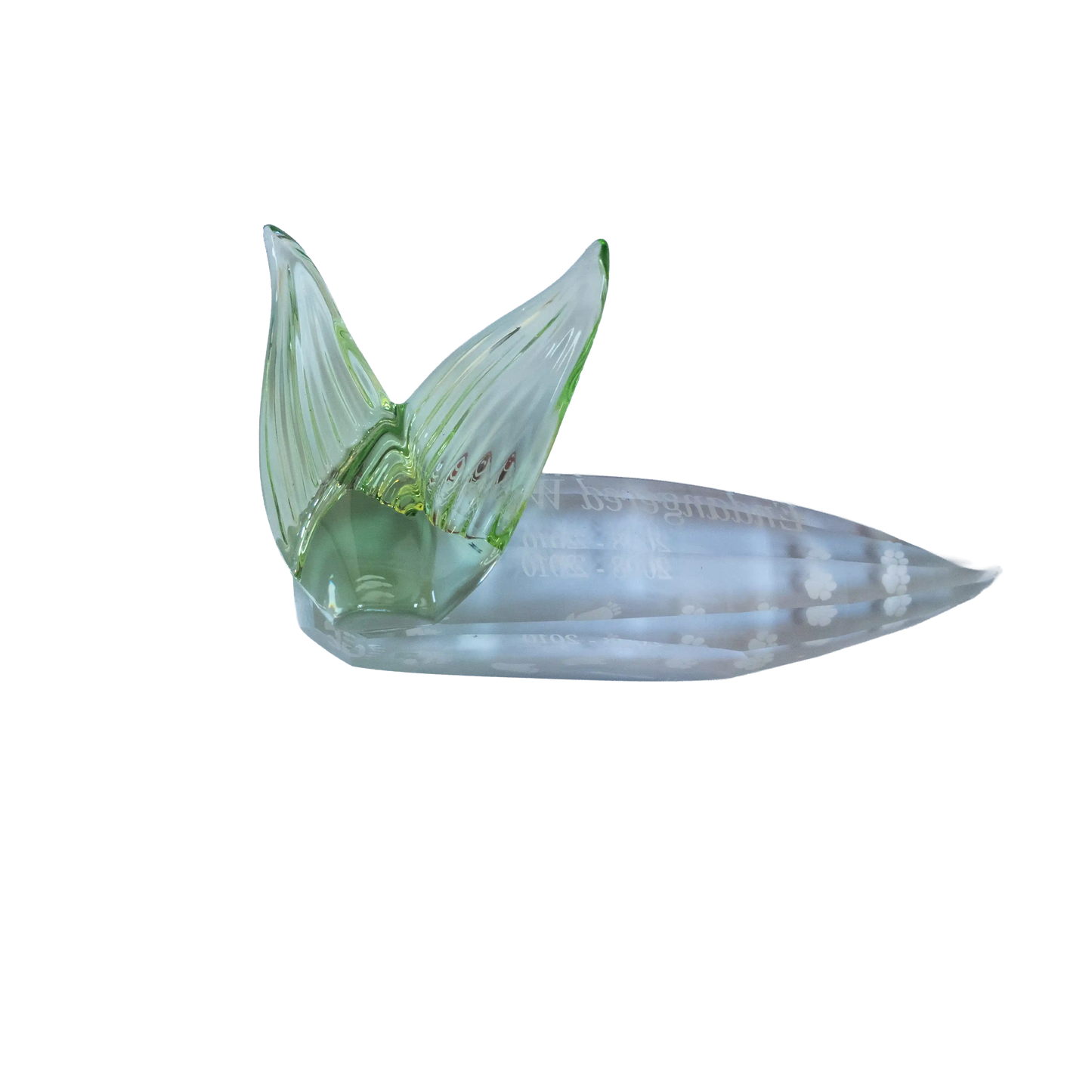 Swarovski Crystal Endangered Wildlife Leaf Plaque Charterwells