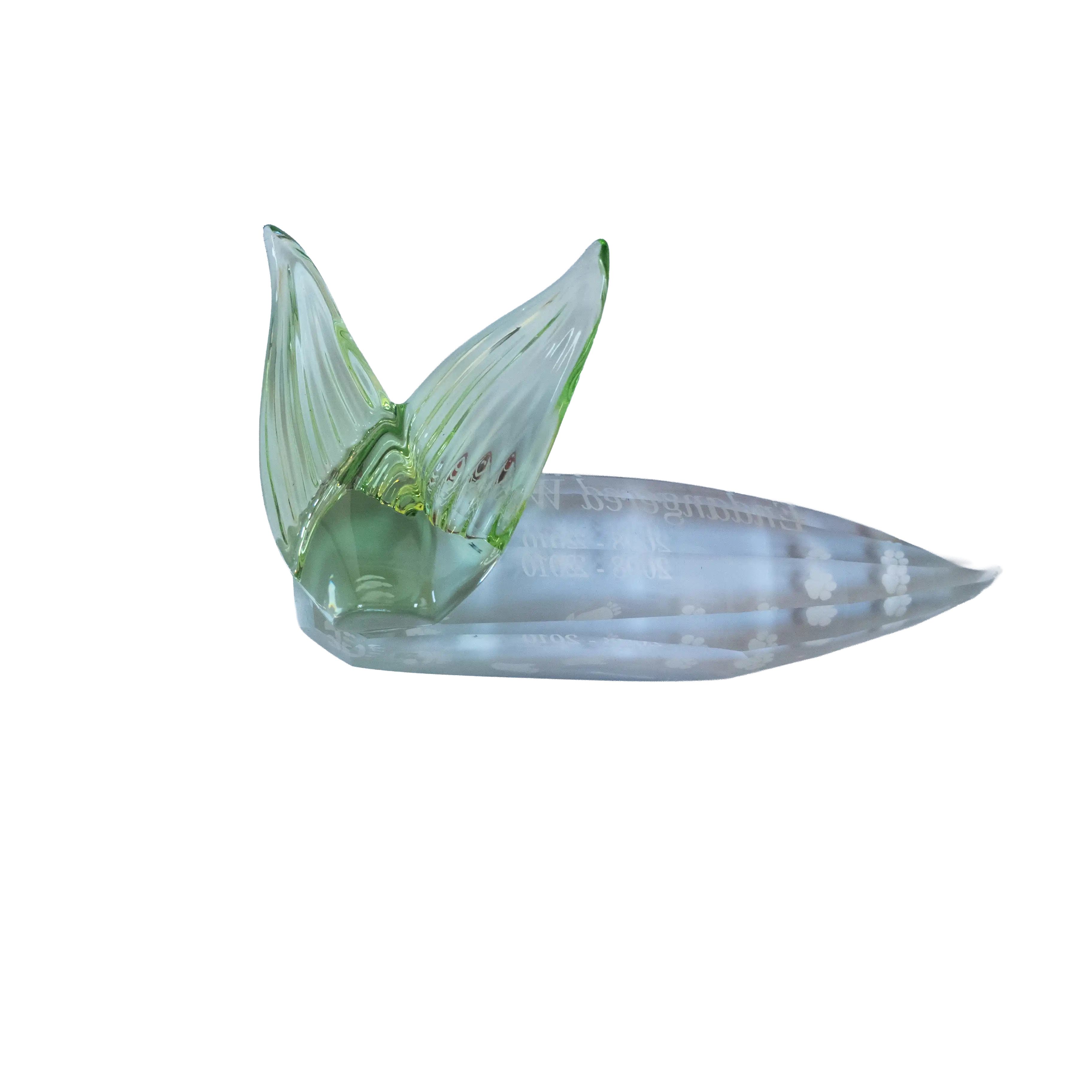 Swarovski Crystal Endangered Wildlife Leaf Plaque Charterwells