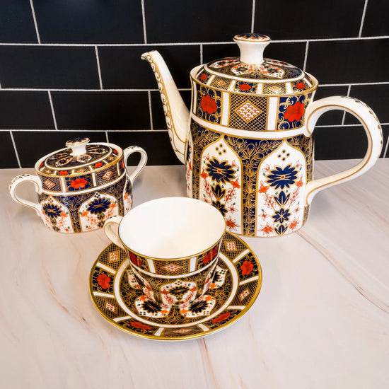 Royal Crown Derby Imari 1128 Covered Sugar Bowl Charterwells