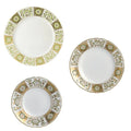 Royal Crown Derby Green Panel 18pc Plate Set Charterwells
