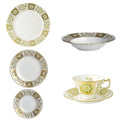 Royal Crown Derby Green Panel 36 Pc Dinner Set Charterwells