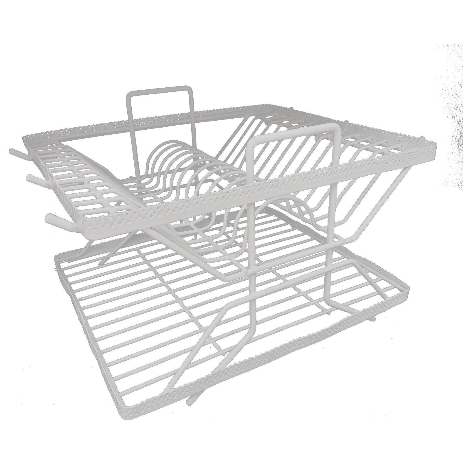 30pc pvc square dinner set display stand - Charterwells