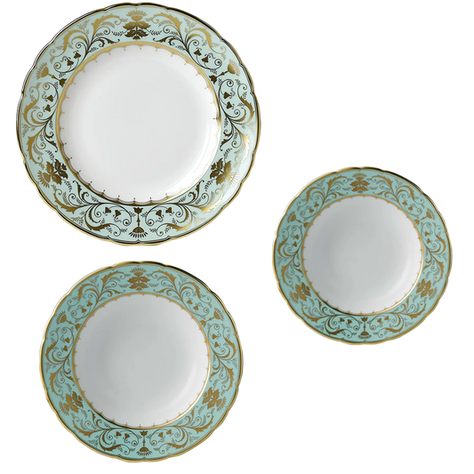 Royal Crown Derby Darley Abbey 18pc Plate Set