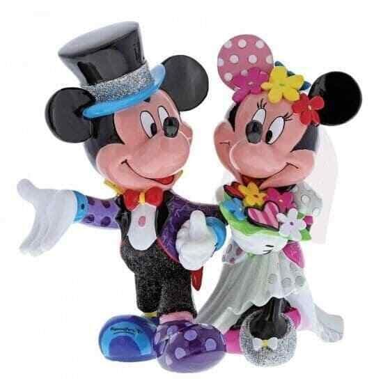 britto disney mickey and minnie mouse wedding figurine - Charterwells