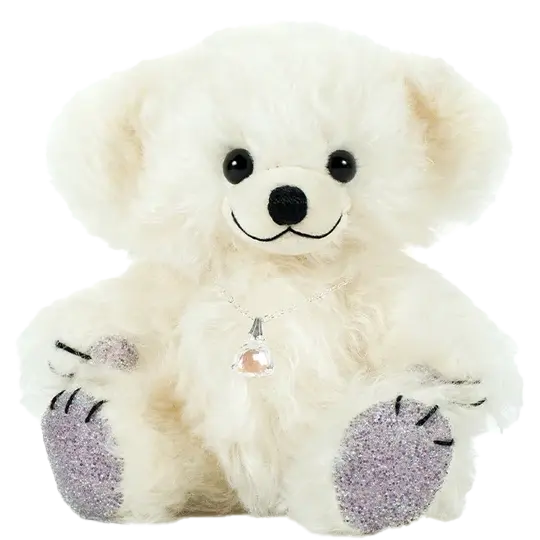 Merrythought Cheeky Little Crystal Silver Teddy Bear
