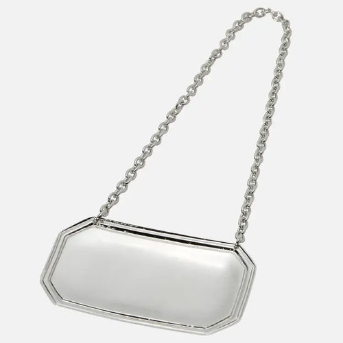 sterling silver octagonal decanter label - Charterwells