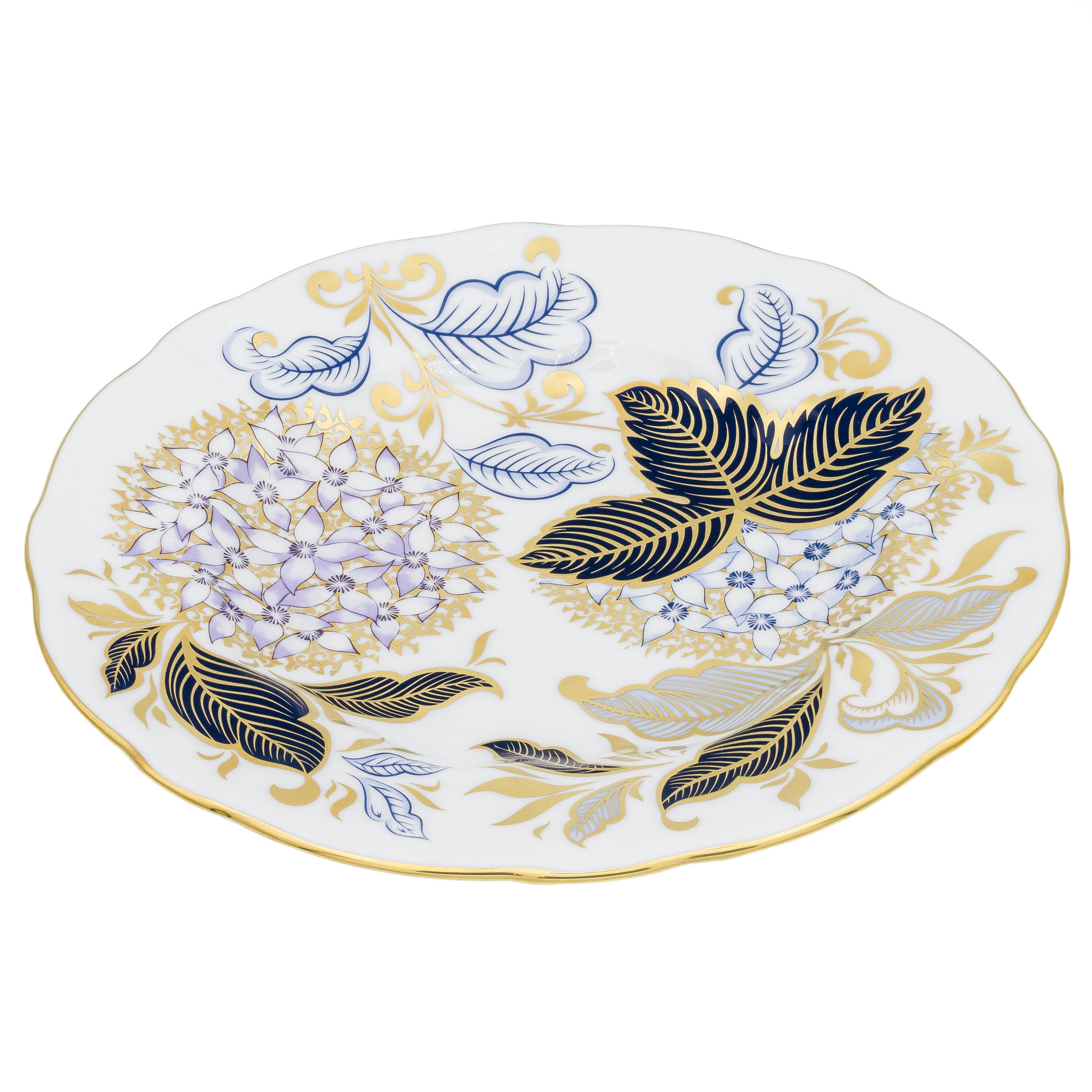 Royal Crown Derby Midwinter Blue 8" Accent Plate Bone China Royal Crown Derby