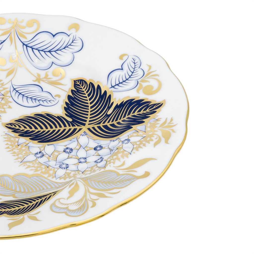 Royal Crown Derby Midwinter Blue 8" Accent Plate Bone China Royal Crown Derby