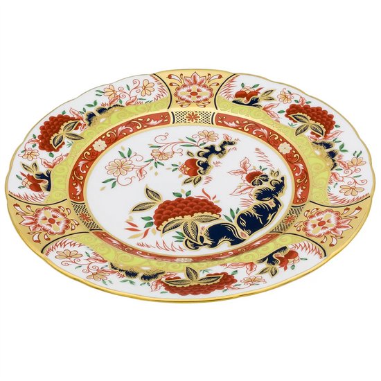 Royal Crown Derby 8" Golden Peony Plate Royal Crown Derby