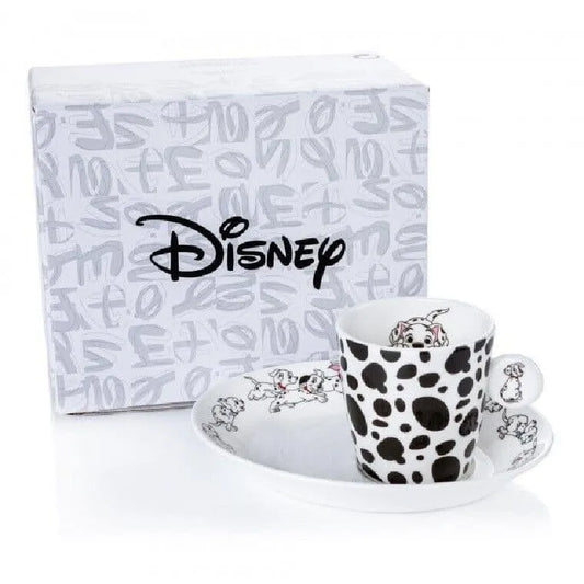 english ladies disney 101 dalmatians espresso cup saucer set - Charterwells
