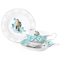 english ladies disney aladdin jasmine wedding 3pc tea set - Charterwells