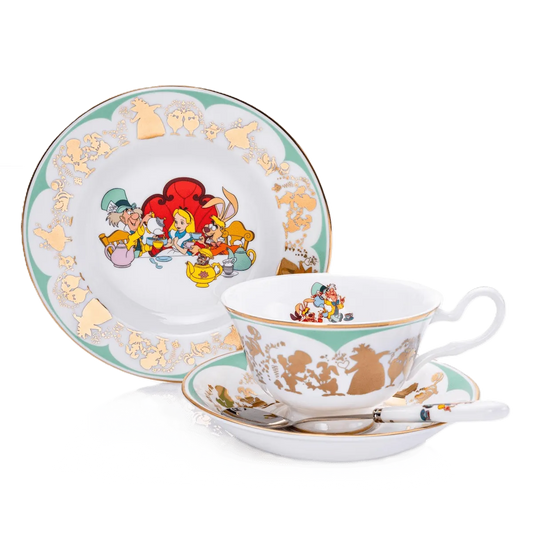 English Ladies Disney Alice in Wonderland Mad Hatter Tea Set