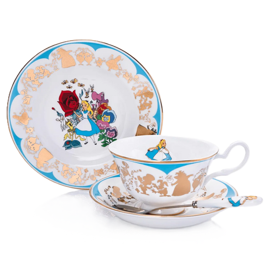 English Ladies Disney Alice in Wonderland Tea Set