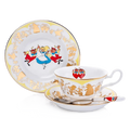 english ladies disney alice in wonderland tweedledum tweedledee tea set - Charterwells