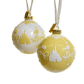 english ladies disney beauty the beast belle christmas tree baubles - Charterwells