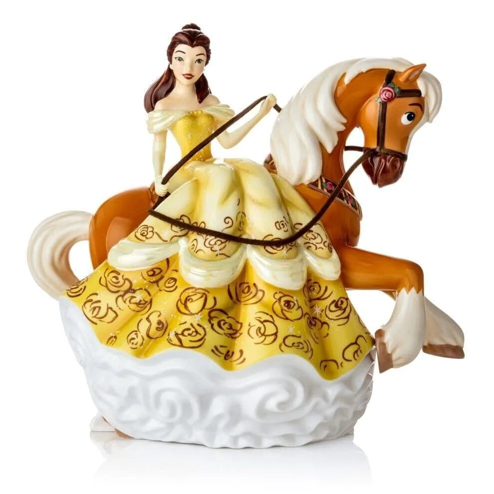 English Ladies Disney Beauty & the Beast Princess Belle & Philippe Figurine