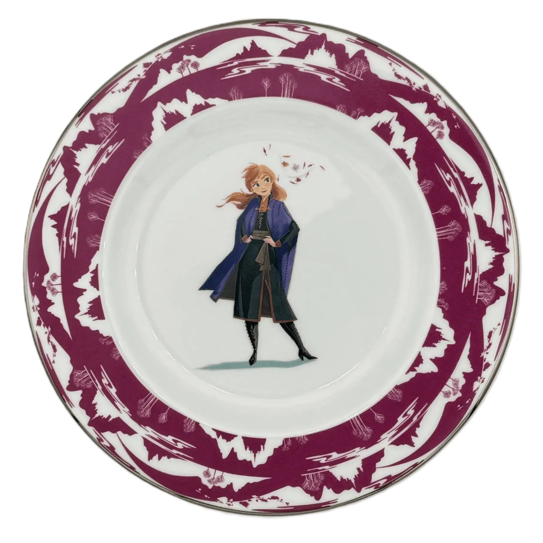 english ladies disney frozen 2 princess anna 16cm cake plate - Charterwells