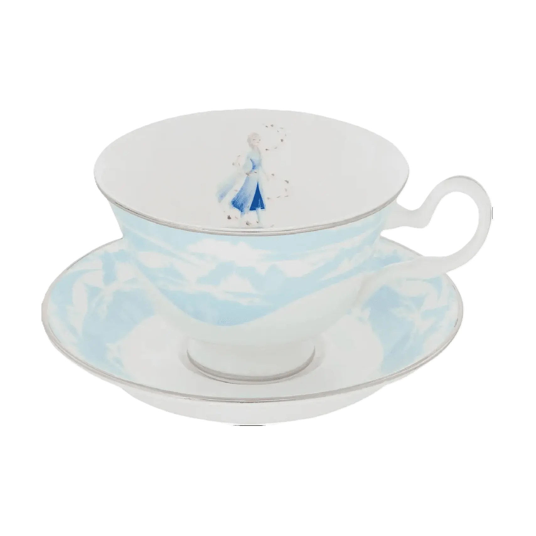 english ladies disney frozen 2 princess elsa tea cup saucer - Charterwells