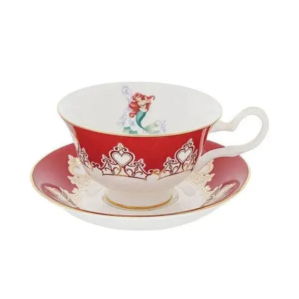 english ladies disney little mermaid princess ariel tiara cup saucer - Charterwells