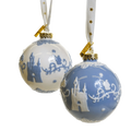 english ladies disney princess cinderella christmas tree baubles x 2 - Charterwells