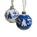 english ladies disney princess snow white christmas tree baubles x 2 - Charterwells