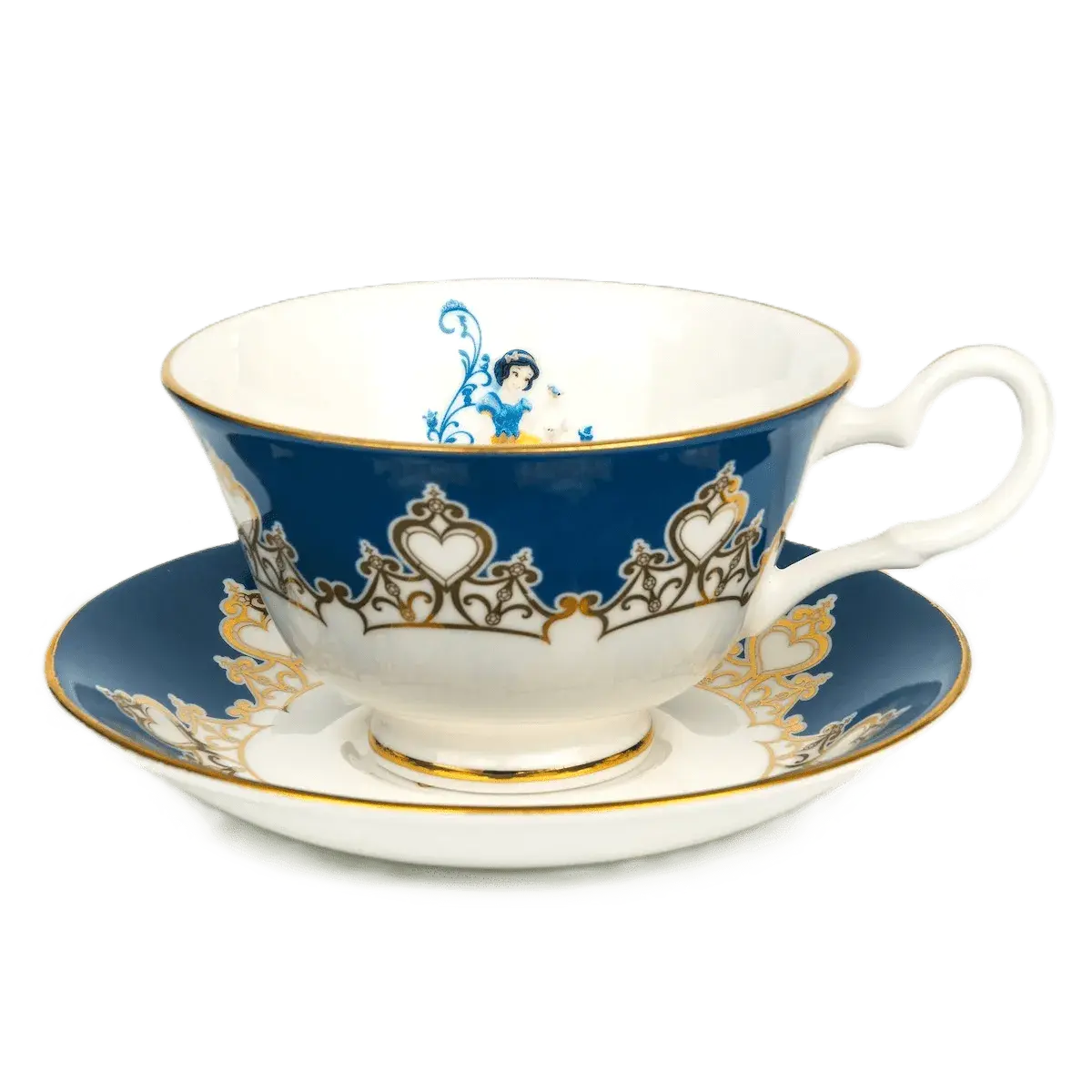 english ladies disney princess snow white tiara cup saucer - Charterwells