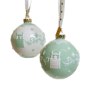 english ladies disney princess the frog tiana christmas tree baubles x2 - Charterwells
