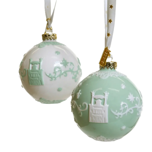 english ladies disney princess the frog tiana christmas tree baubles x2 - Charterwells
