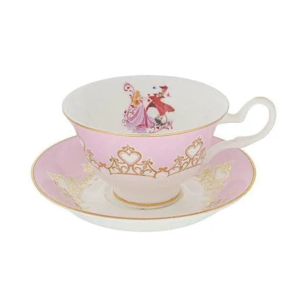 English Ladies Disney Sleeping Beauty Princess Aurora Tiara Cup & Saucer