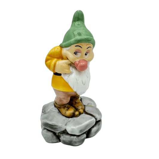 English Ladies Disney Snow White Diamond Mine Bashful Dwarf Figurine